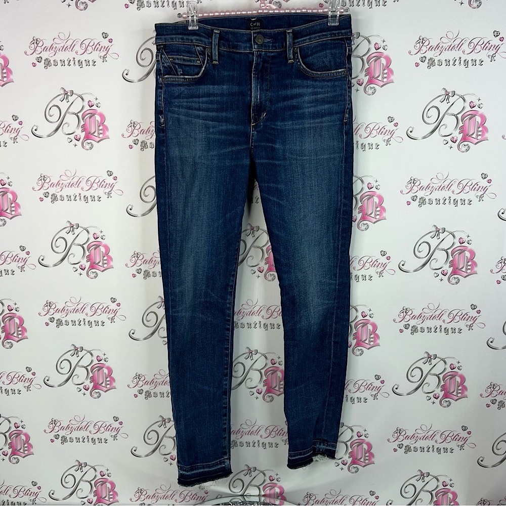 Citizens Of Humanity jeans denim stretchy classic Dark Blue Skinny Jeans